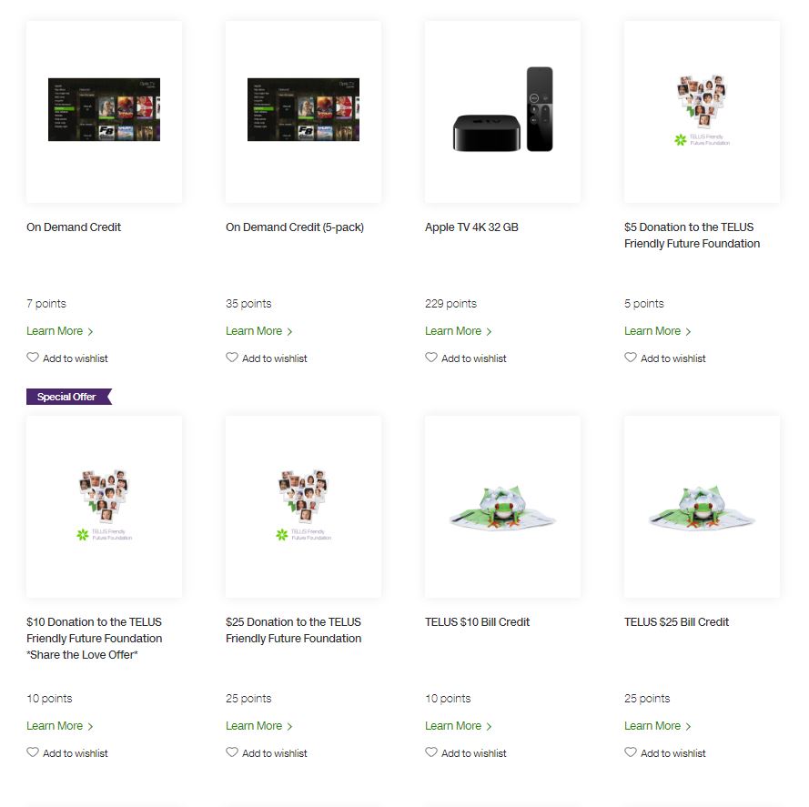 Rewards Page - TELUS Neighbourhood